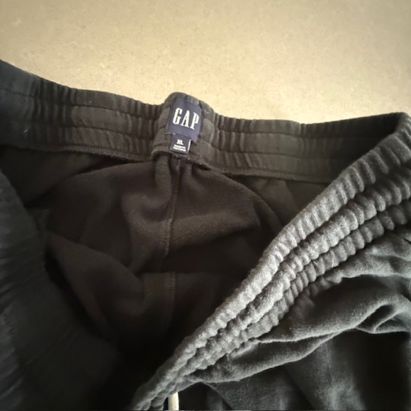 Gap Women Jogger Sweat Pants Black Drawstring Cotton 24" Inseam XL - Picture 7 of 9